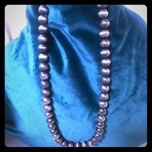 Single strand faux Navajo pearl necklace